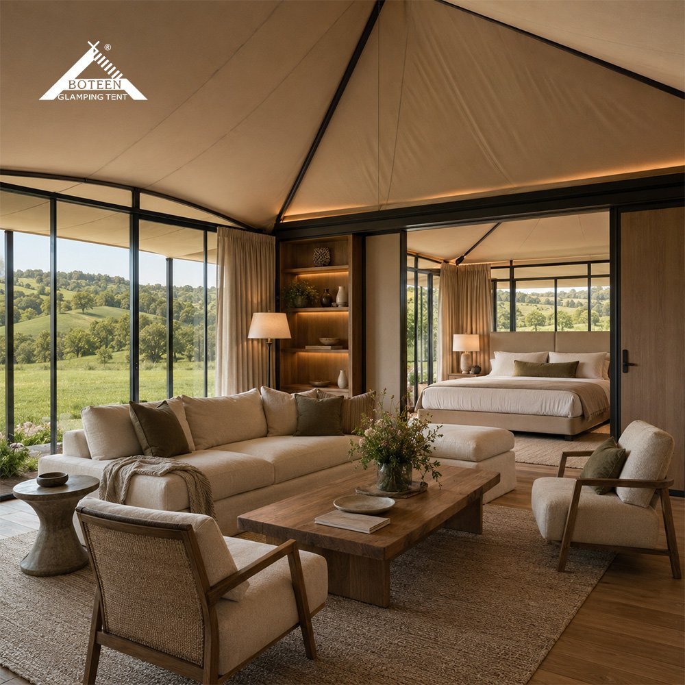 BOTEEN BT-AJ-1 creates premium glamping spaces for luxury resorts, eco retreats and outdoor destinations, combining refined comfort with the beauty of nature.